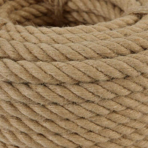 Cuerda Yute Natural Resistente 20 Mm X 30 Mts Decoración