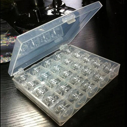 Caja Organizador De Bobina + 25 Carreteles Costura