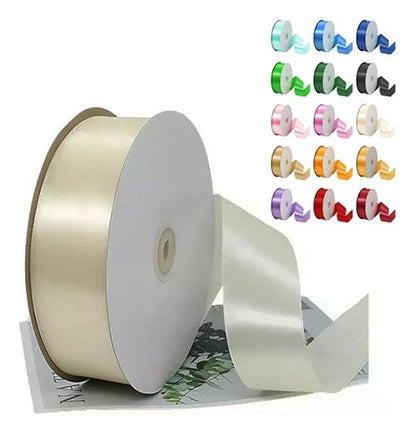 Rollo Cinta Satin Para Decoracion Ancho 4 Cm X 55 Metros