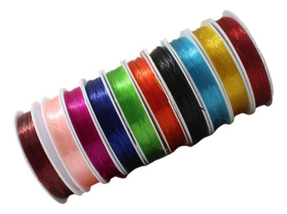 Hilo Elástico Colores Para Pulseras Bisutería 0.06 Mm X10und