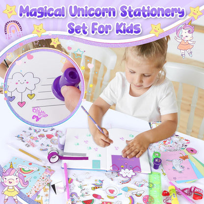 Kit Diario Unicornio Niñas Regalo Edad 6-12 Años X93 Piezas