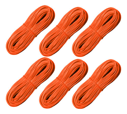 Madeja Mimbre Tubo Plastico Pvc Para Tejer 6 Und X 240m