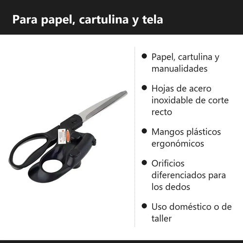 Tijera De Oficina Con Guía Láser Corte Recto Papel Cartulina