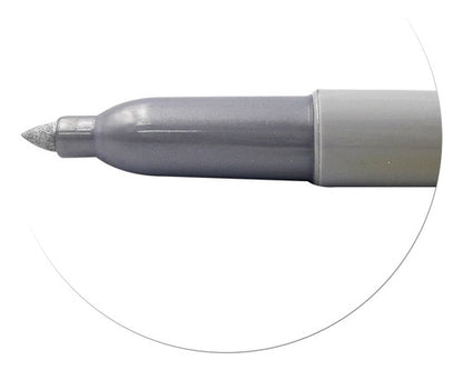 Marcador Sharpie Fine Metal Plata Caja X6 Unidades