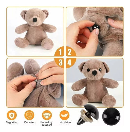 Ojos De Seguridad Amigurumi Negro 200und Manualidades