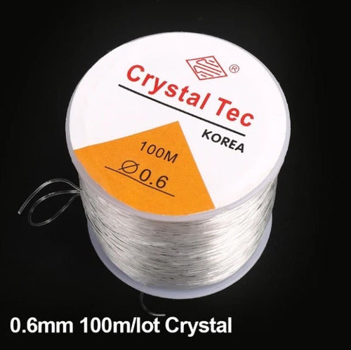 Hilo Nylon Para Bisutería Pulsera Joyeria 0.6mm Rollo X 100m