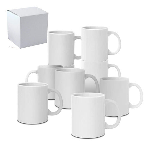 Mugs Pocillos Blancos Sublimación 11 Onz Calidad Aaax 12 Und Default Title