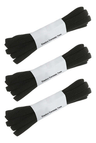 3 Unidades Elastico Resorte Caucho Trenzado 5mm X 10 Metros
