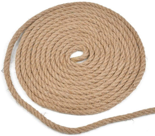 Cuerda Yute Natural Resistente 8 Mm X 10 Mts Decoración