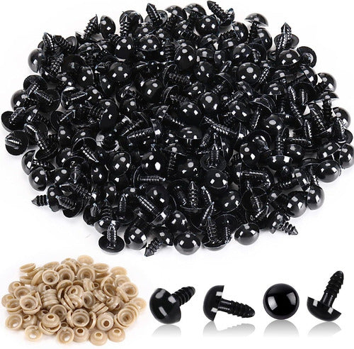 Ojos De Seguridad Amigurumi 5mm Negro 200und Manualidades