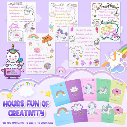 Kit Diario Unicornio Niñas Regalo Edad 6-12 Años X93 Piezas