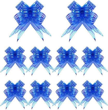 Moños De Regalo Mediano Organza Irizado Navidad 20 Und