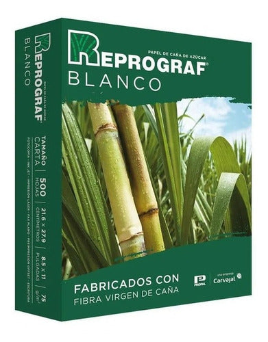 Resma De Papel Tamaño Carta Bond 500 Hojas Reprograf 75gr Blanco