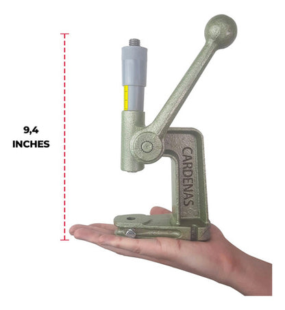 Kit Máquina Hacer Botones Coser Ropa Alfileres Verde 1/2 Y 3