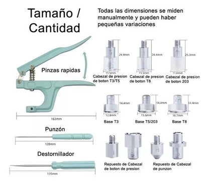 Broches Plasticos Ojales Broches Metalicos Cazuela X 300 Pzs