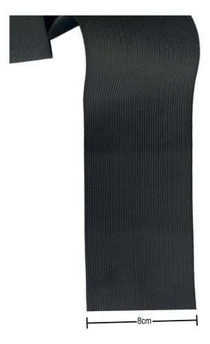Elastico Caucho  8 Cms De Ancho Por 5 Mts Negro Para Fajas
