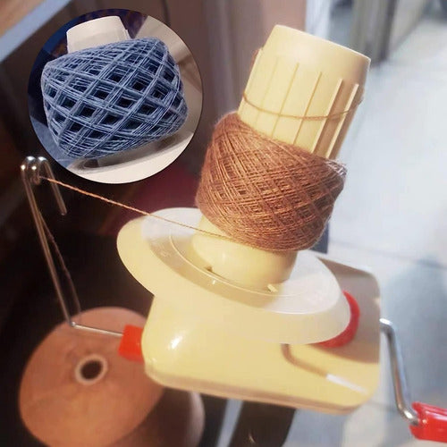 Ovilladora Manual Crochet Máquina De Bobinado De Lana