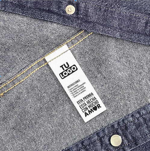 Rollo Nylon 30mm Para Impresión De Marquillas Ropa  200 Mts