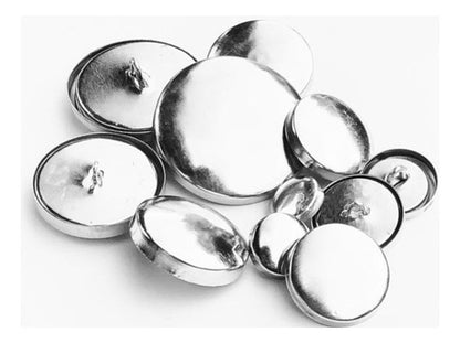 Casquetes Metalicos Para Forrar Boton  #24    X 100 Unidades