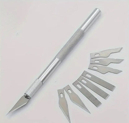 Kit De 3 Bisturíes Exacto Cutter 10 Cuchillas Intercambiable