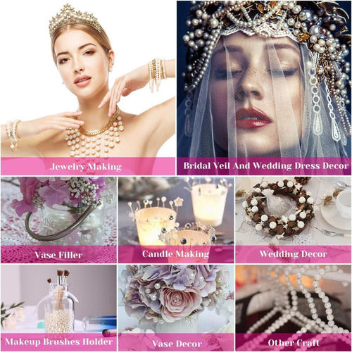 Cuentas De Perlas Abs Para Pulseras Joyas Collares 4400 Und