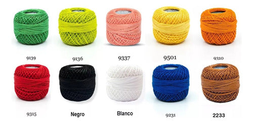 Hilo Argelino Para Bordar Perle Molino Caja Surtida X 10und