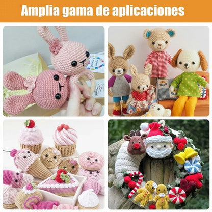 Ojos De Seguridad Amigurumi 5mm Negro 200und Manualidades