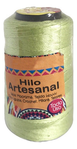 Hilo Artesanal Tejido Macrame Wayuu Telares 2.5mm X 100gr Verde Manzana