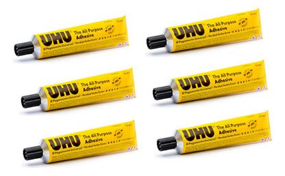 10 Pegamentos Uhu Universal Pega Todo 35ml Amarillo