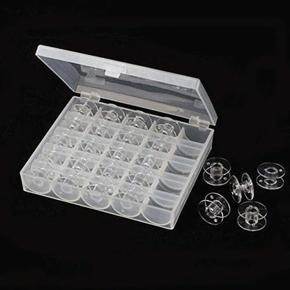 Caja Organizador De Bobina + 25 Carreteles Costura