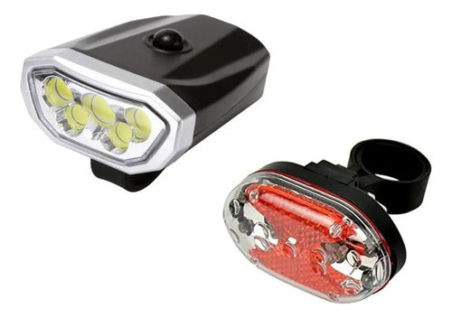 Luz Linterna Bicicleta  Delantera Y Trasera 600 Lumenes