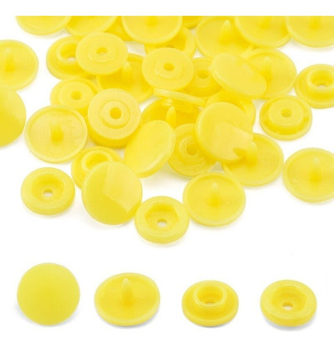 Broches Plasticos Presion 12.5mm Para Ropa Colores X 1000 Und