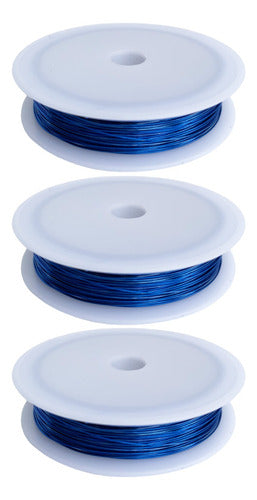 Rollo Alambre Acero Color Oro 50 Metros De Cal 0.4mm. 3und