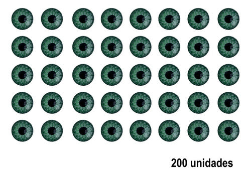 Ojos De Plástico Para Muñecos 9mm Muñequería  X 200unidades