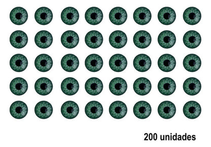 Ojos De Plástico Para Muñecos 9mm Muñequería  X 200unidades