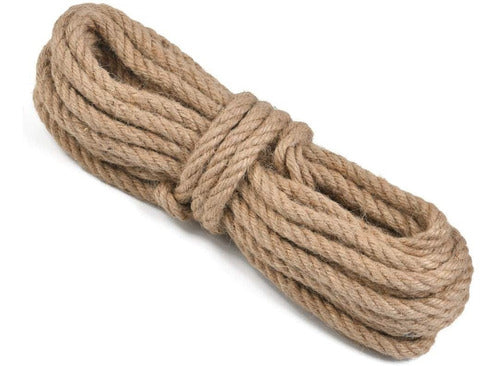 Cuerda Yute Natural Resistente 8 Mm X 10 Mts Decoración