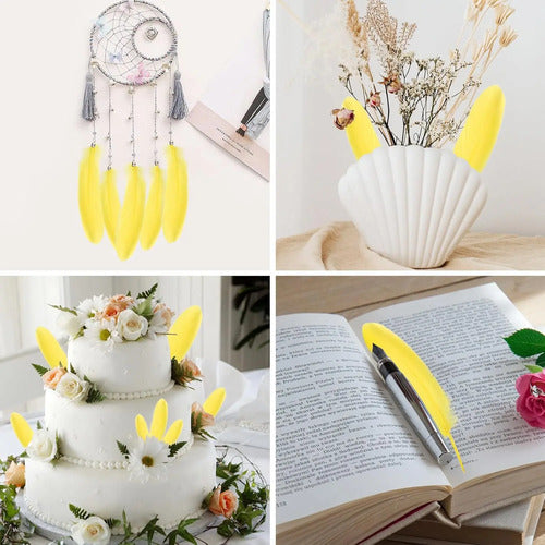 100 Plumas Decorativas Para Manualidades Disfraz