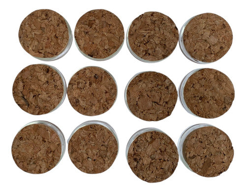 Frasco Vidrio Tapa Corcho 50mm X 12und 35ml