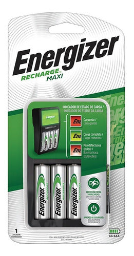 Cargador De Pila Energizer Maxi - +2 Pilas (aa) Entrada 1.2v Salida