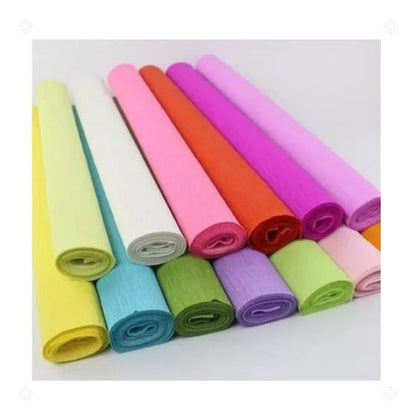Papel Crepe Para Manualidades Decoracion X 10 Unid