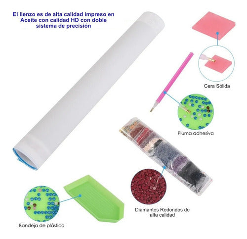 Kit Pintura De Diamantes 5d Dalmata Para Bricolaje 40x30 Cm