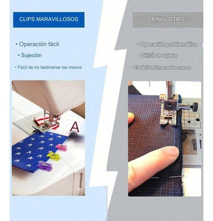 Ganchos Clips Pinza Costura Confeccion Manualidades X 25und