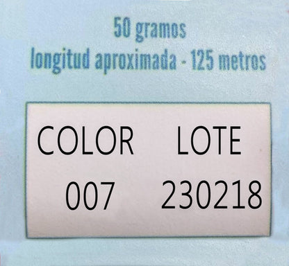 Lana Nube Acrilica Madeja De 50 Gramos 125 Metros