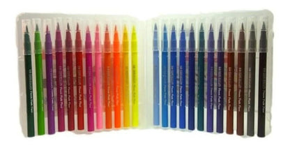 Plumones Punta Pincel Lettering Offi Esco X24 Unidades