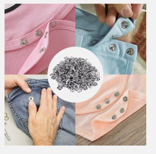 Kit Pinza Alicate Para Broches Metalicos+ 50 Broches