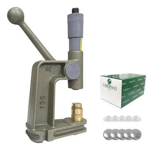 Kit Máquina Hacer Botones Coser Ropa Alfileres Verde 1/2 Y 3 Default Title