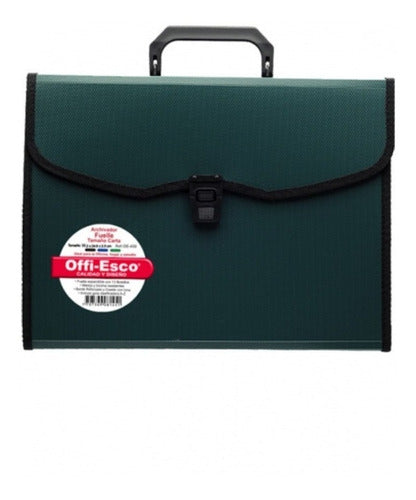 Archivador Offi-esco Fuelle 13 Bolsillo Translucido Carta