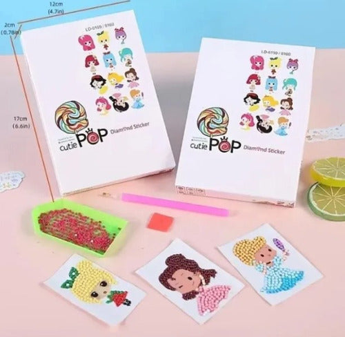 Kit Stickers Pegatinas Diamantes Cutie Pop Diamond Stickers