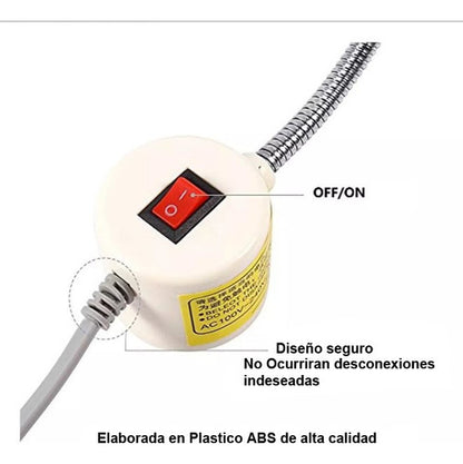 Luz Para Máquina De Coser Magnetica Brazo Flexible