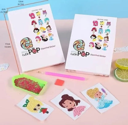 Kit Stickers Pegatinas Diamantes Cutie Pop Diamond Stickers